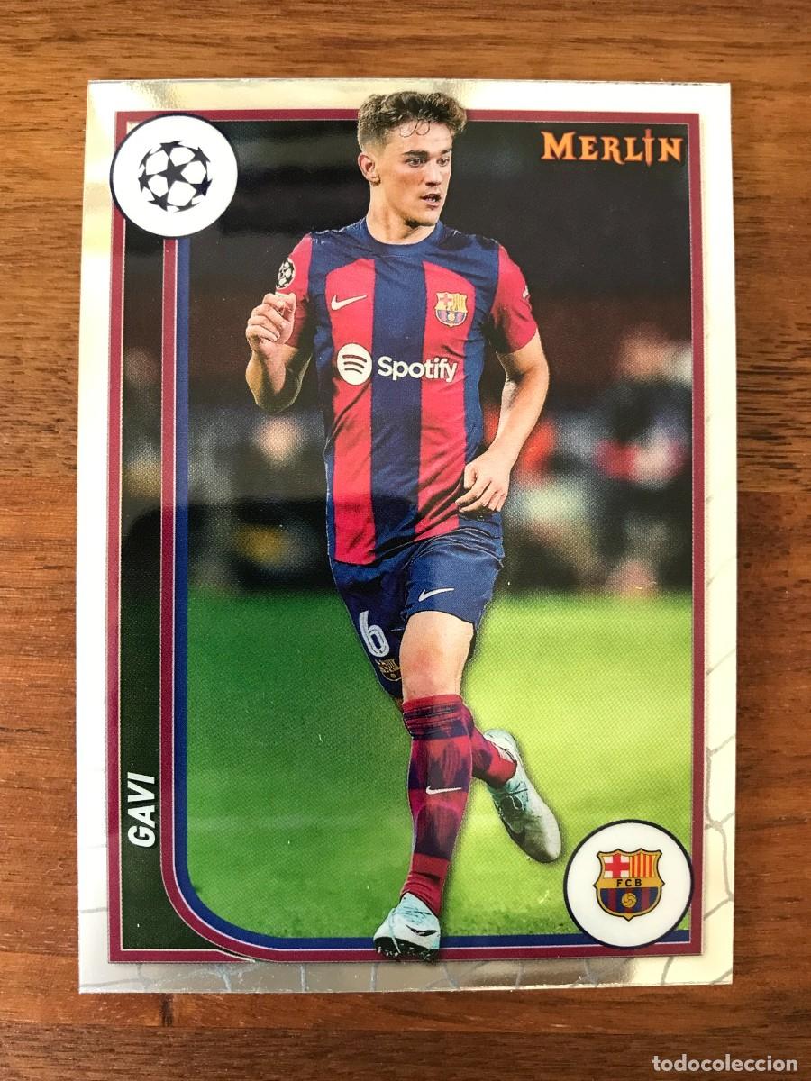 Cromos de f&uacute;tbol: GAVI - FC BARCELONA - TOPPS CHROME MERLIN UEFA CHAMPIONS 2023 2024 23 24