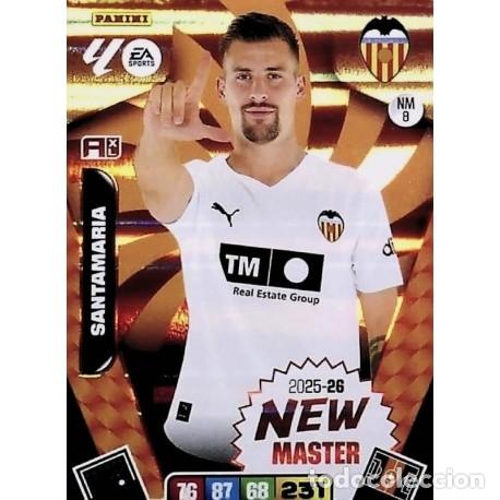 Cromos de f&uacute;tbol: Santamar&iacute;a New Master Valencia NW/8 Adrenalyn XL 25-26 2025-2026