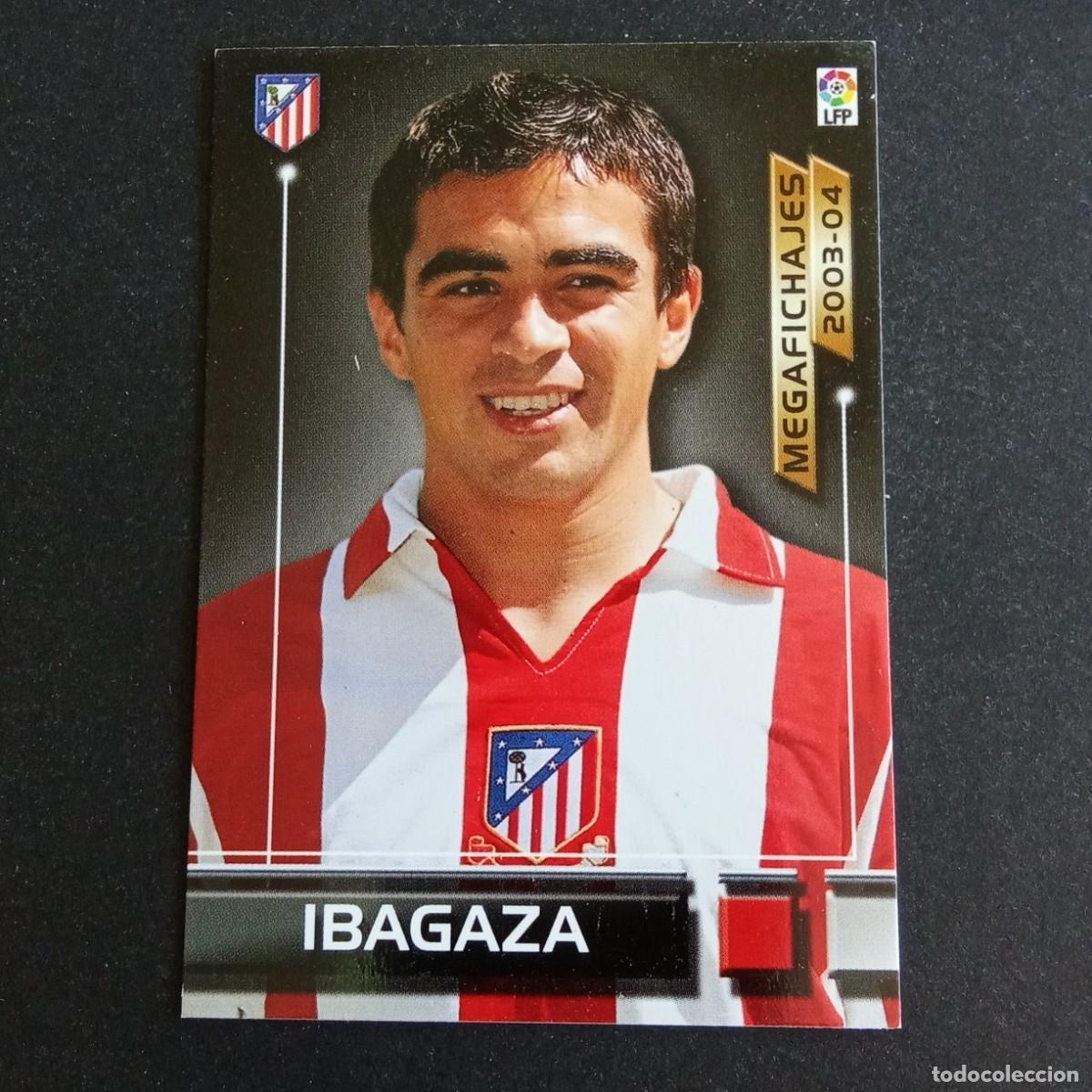 Cromos de f&uacute;tbol: 498 IBAGAZA ATLETICO MADRID MEGAFICHAJES LIGA 2003 2004 03 04 MEGAFICHAS PANINI