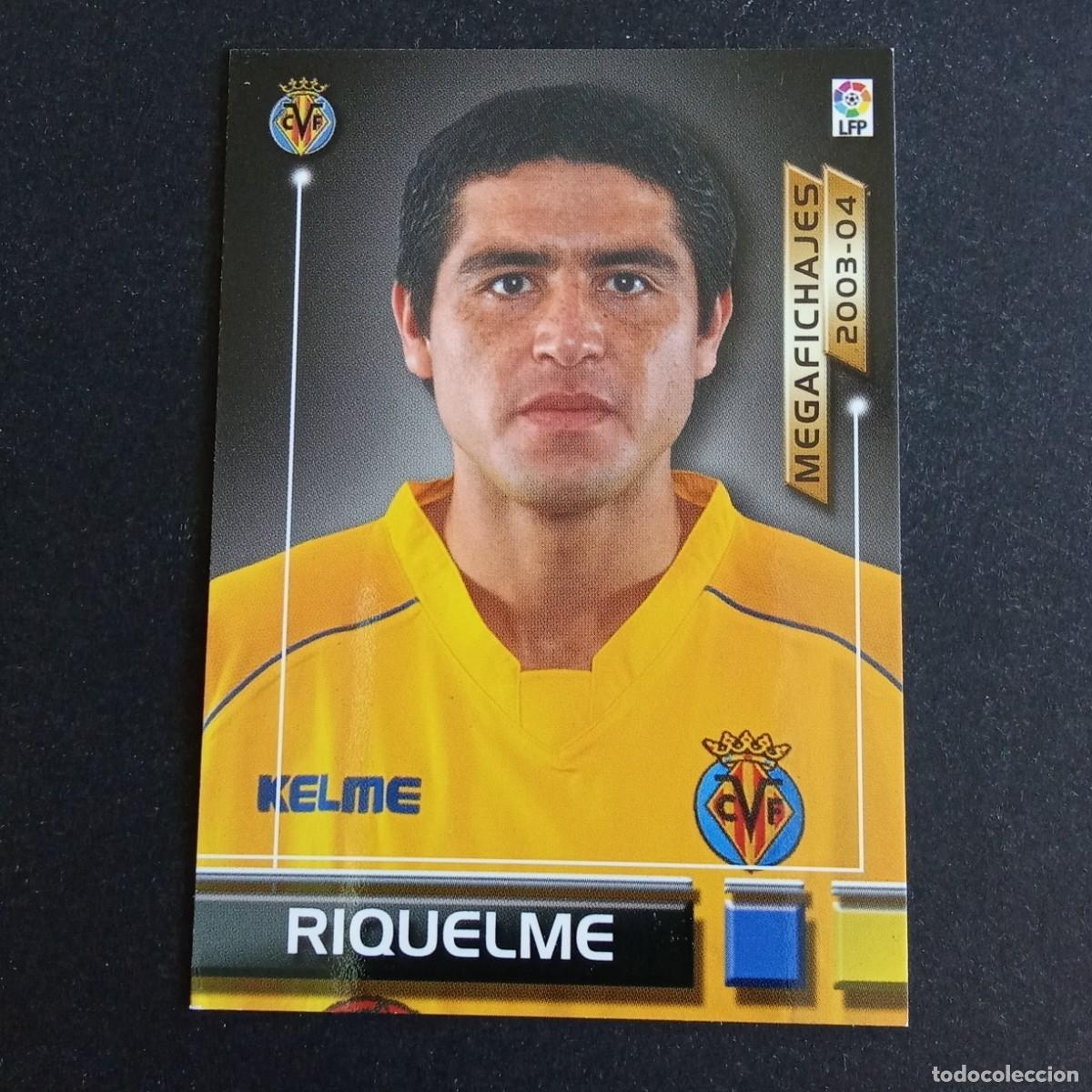 Cromos de Futebol: 503 RIQUELME VILLARREAL MEGAFICHAJES LIGA 2003 2004 03 04 MEGAFICHAS PANINI