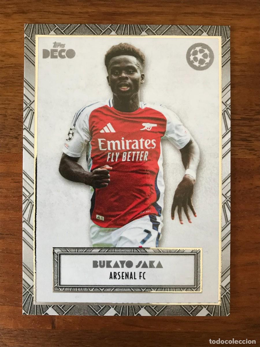 Cromos de f&uacute;tbol: BUKAYO SAKA - ARSENAL - TOPPS DECO UEFA CLUB COMPETITIONS 2024 2025