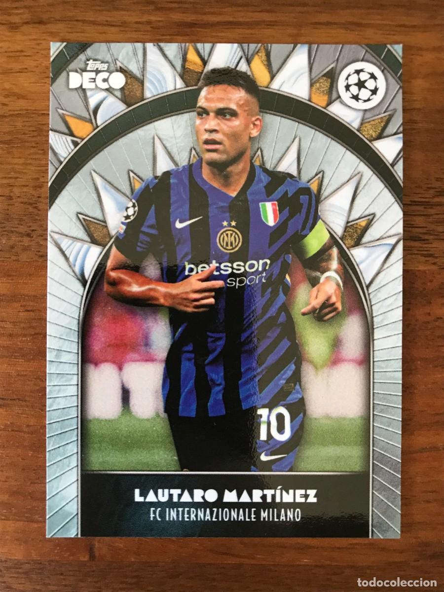 Cromos de f&uacute;tbol: LAUTARO MARTINEZ - INTER MILAN - TOPPS DECO UEFA CLUB COMPETITIONS 2024 2025