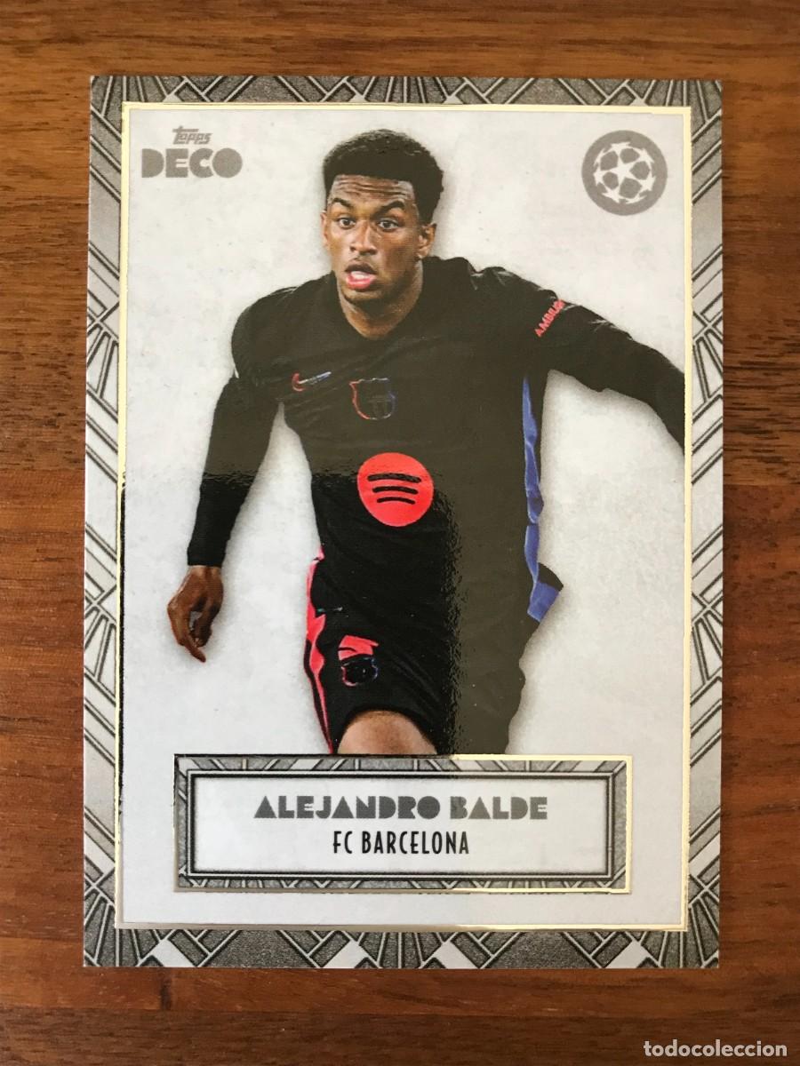 Cromos de f&uacute;tbol: ALEJANDRO BALDE - FC BARCELONA - TOPPS DECO UEFA CLUB COMPETITIONS 2024 2025