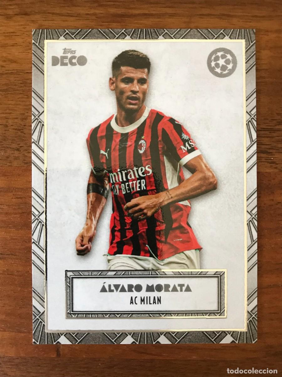 Football Stickers: ALVARO MORATA - AC MILAN - TOPPS DECO UEFA CLUB COMPETITIONS 2024 2025