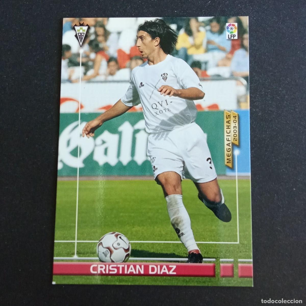 Figurine di Calcio: 12 BIS CRISTIAN DIAZ ALBACETE LIGA 2003 2004 03 04 MEGAFICHAS PANINI