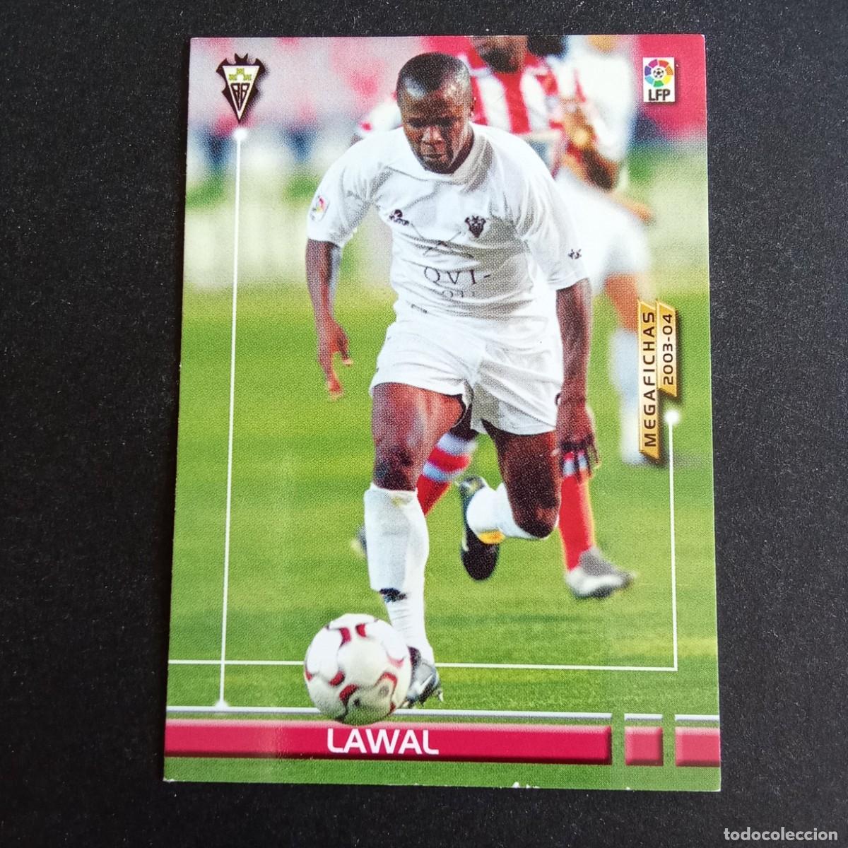 Football Stickers: 14 BIS LAWAL ALBACETE LIGA 2003 2004 03 04 MEGAFICHAS PANINI