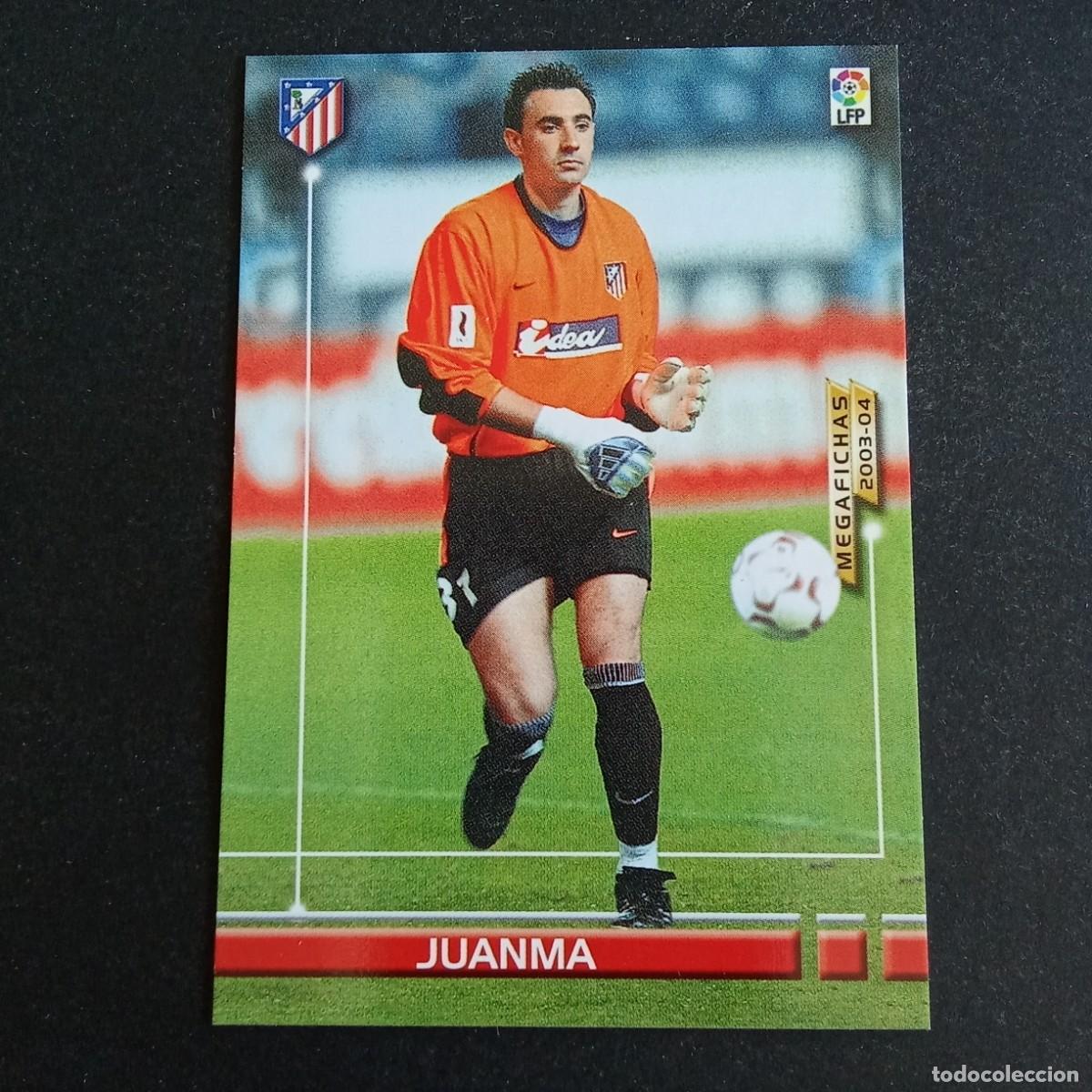 Football Stickers: 39 BIS JUANMA ATLETICO MADRID LIGA 2003 2004 03 04 MEGAFICHAS PANINI