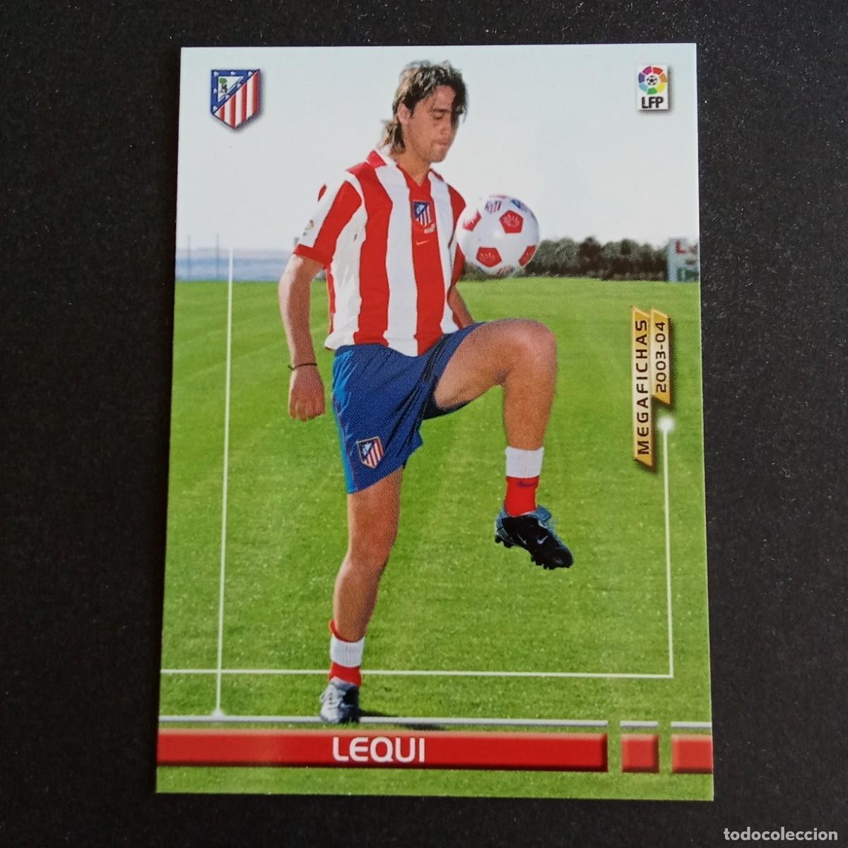 Football Stickers: 42 BIS LEQUI ATLETICO MADRID LIGA 2003 2004 03 04 MEGAFICHAS PANINI