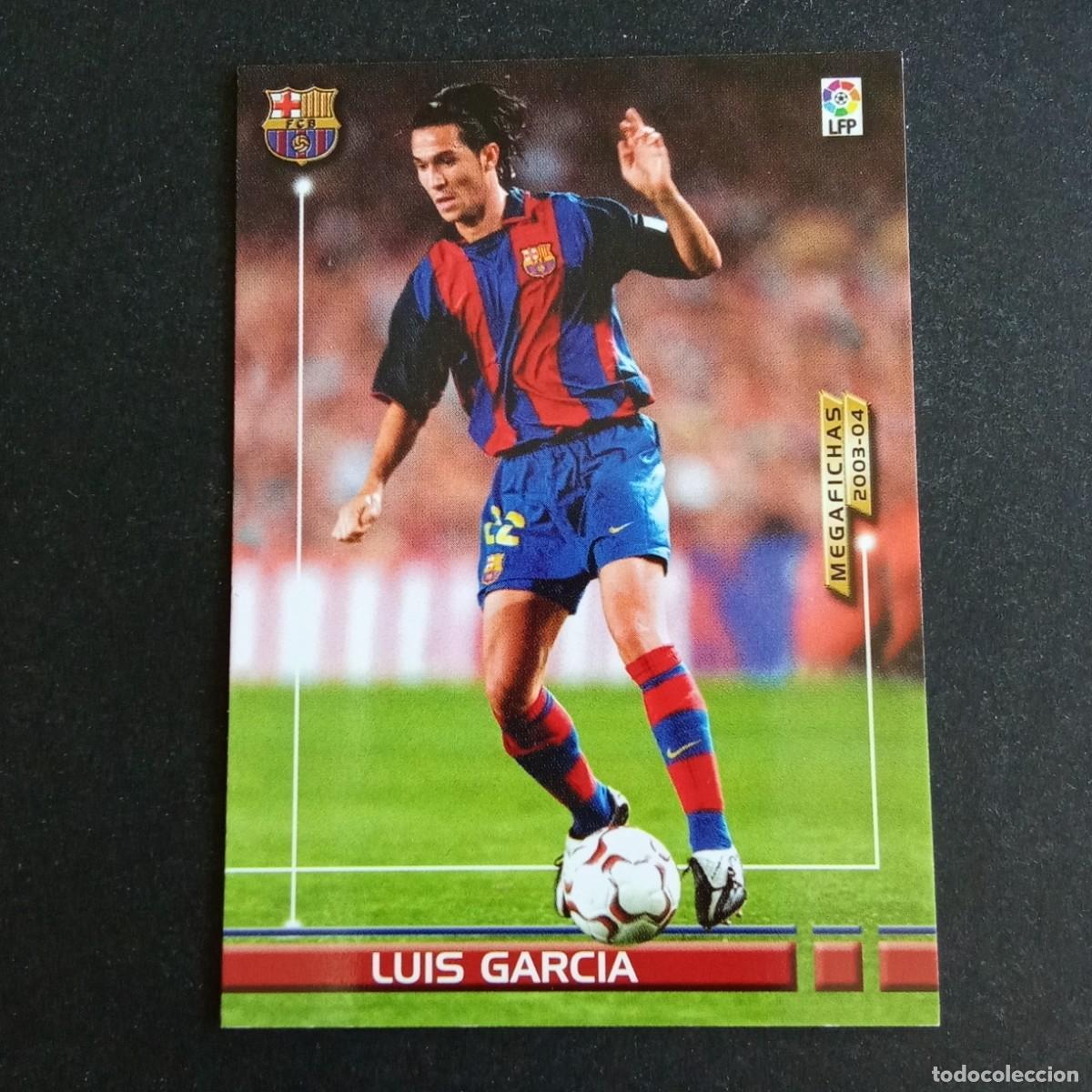 Cromos de f&uacute;tbol: 68 BIS LUIS GARCIA BARCELONA LIGA 2003 2004 03 04 MEGAFICHAS PANINI