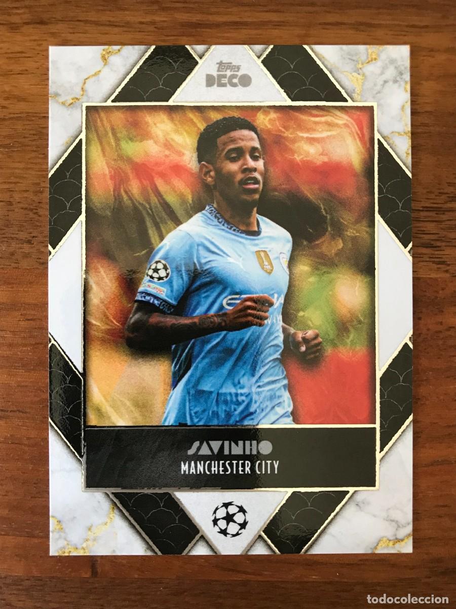 Cromos de f&uacute;tbol: SAVINHO - MANCHESTER CITY - TOPPS DECO UEFA CLUB COMPETITIONS 2024 2025