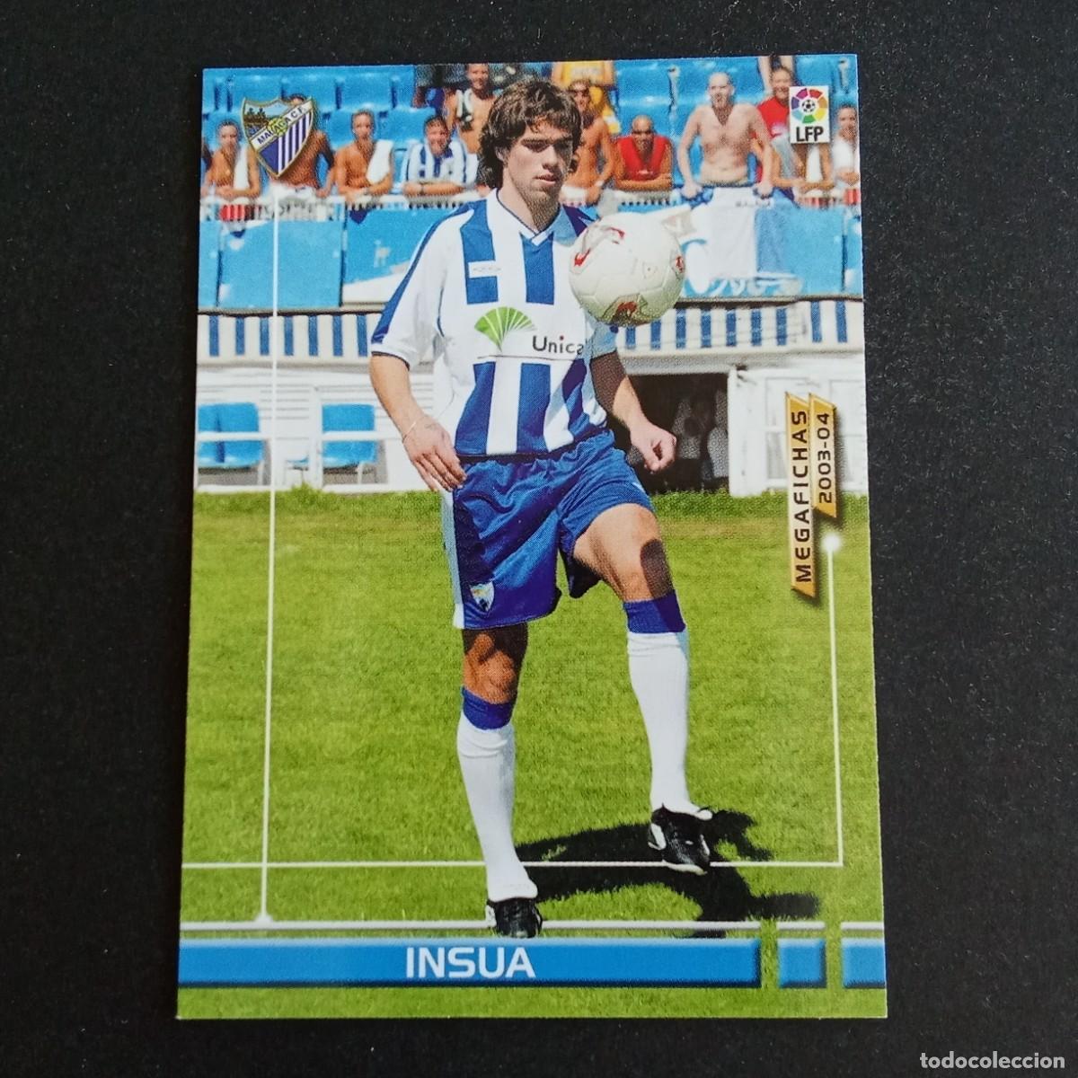 Cromos de f&uacute;tbol: 178 BIS INSUA MALAGA LIGA 2003 2004 03 04 MEGAFICHAS PANINI