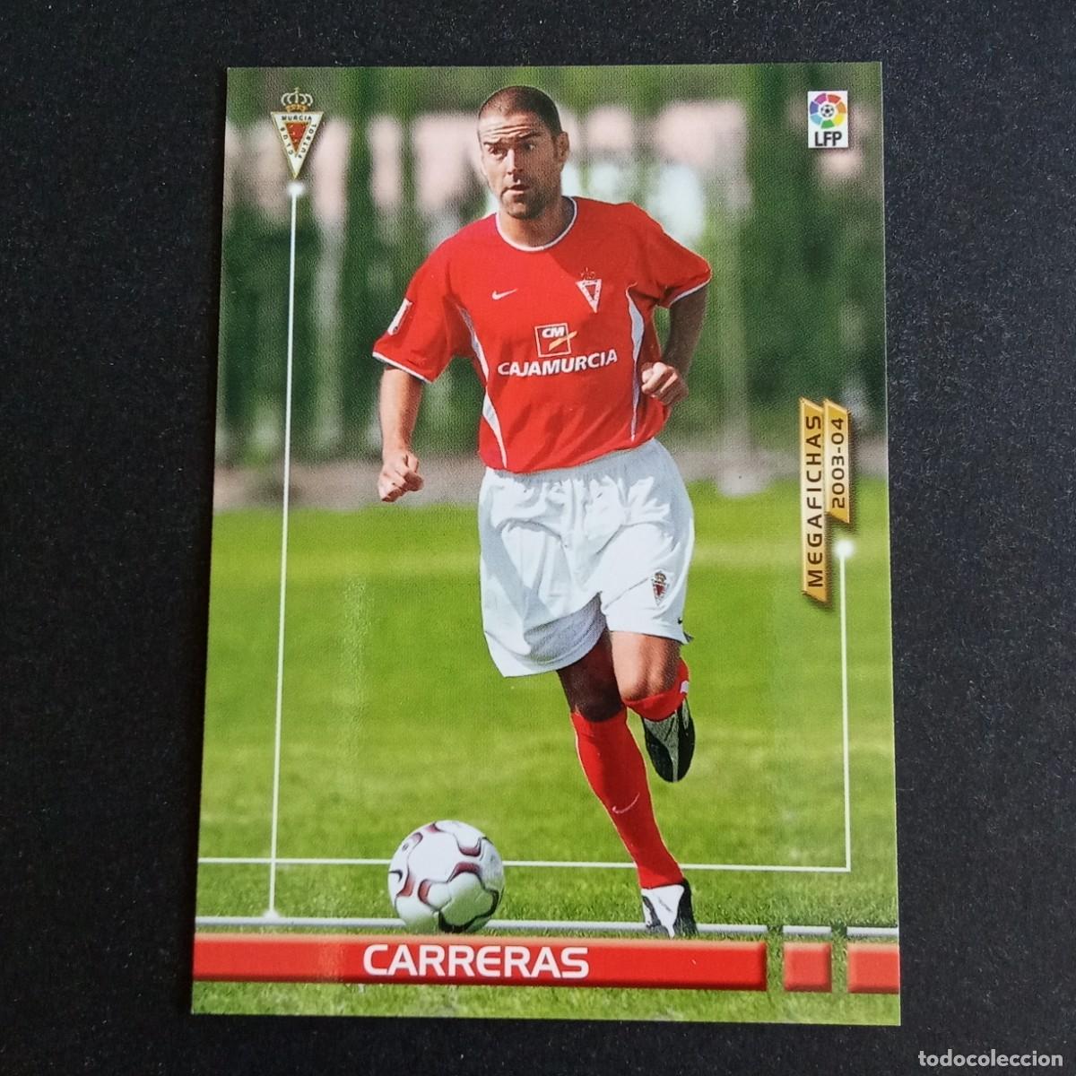 Cromos de f&uacute;tbol: 207 BIS CARRERAS MURCIA LIGA 2003 2004 03 04 MEGAFICHAS PANINI