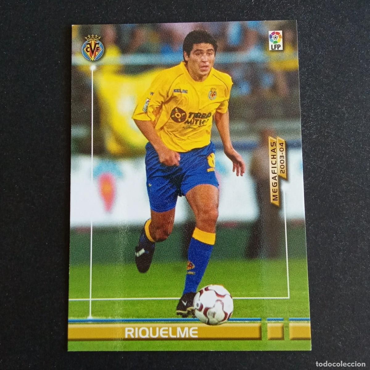Cromos de f&uacute;tbol: 337 BIS RIQUELME VILLARREAL LIGA 2003 2004 03 04 MEGAFICHAS PANINI