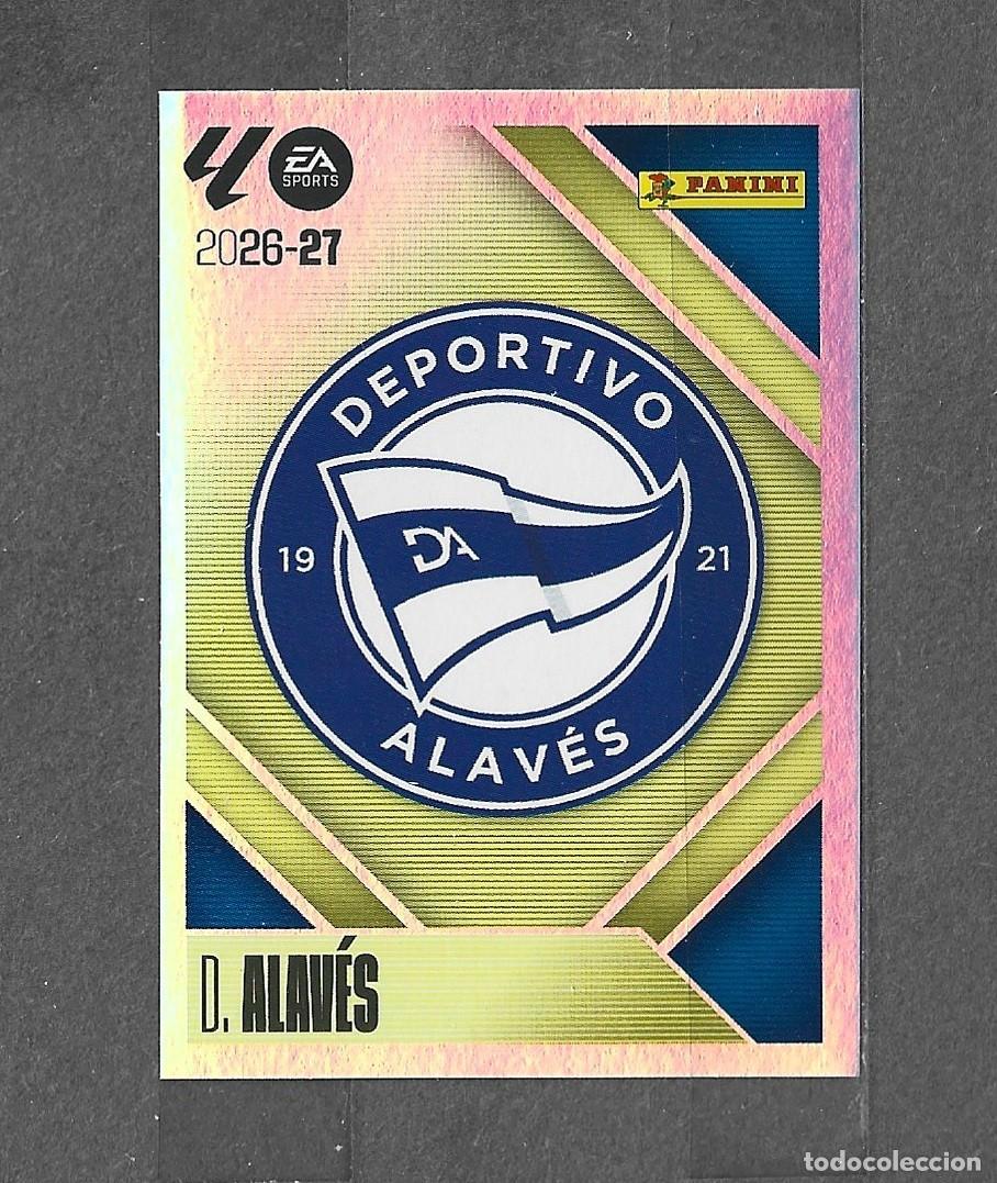 Cromos de f&uacute;tbol: Liga este 26/27 - Escudo - N&deg; 1 - D. Alav&eacute;s