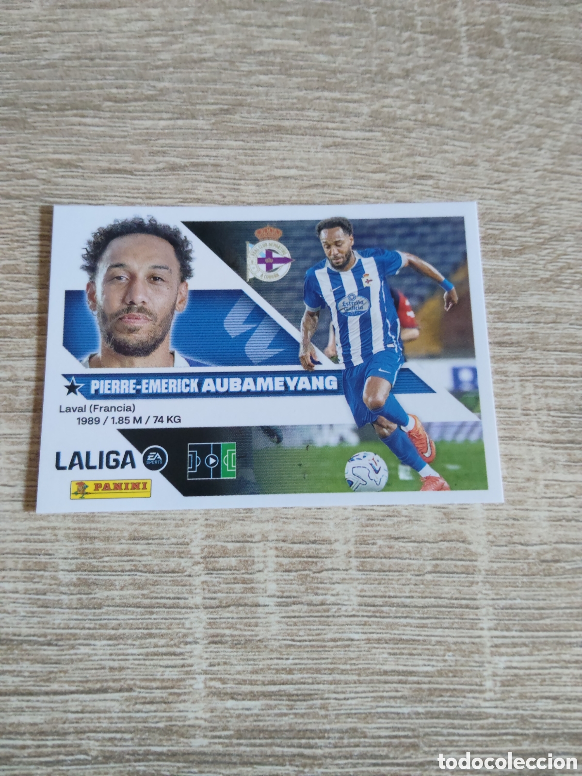 Cromos de f&uacute;tbol: Aubameyang fichaje 12 Deportivo de la Coru&ntilde;a liga 2026 2027 26 27 ediciones este