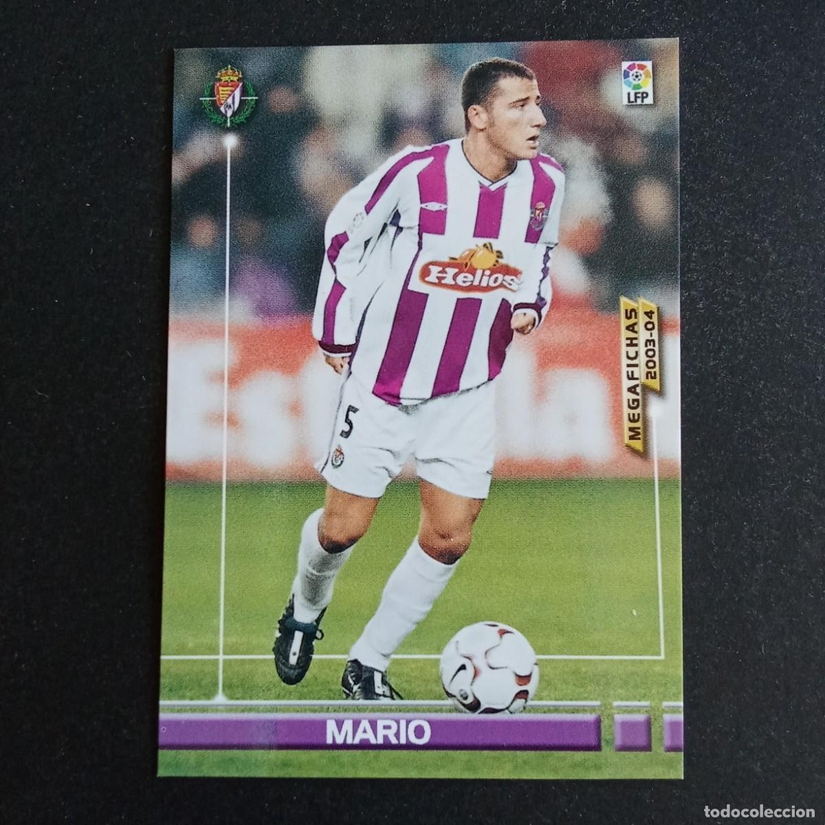 Cromos de f&uacute;tbol: MARIO VALLADOLID LIGA 2003 2004 03 04 MEGAFICHAS PANINI - ERROR IMPRENTA VER FOTOS