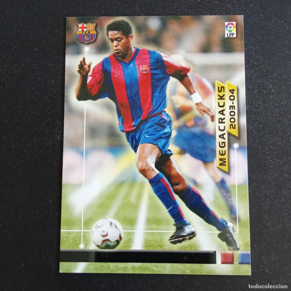 Cromos de f&uacute;tbol: KLUIVERT BARCELONA LIGA 2003 2004 03 04 MEGAFICHAS PANINI - ERROR SIN NOMBRE PARTE DELANTERA
