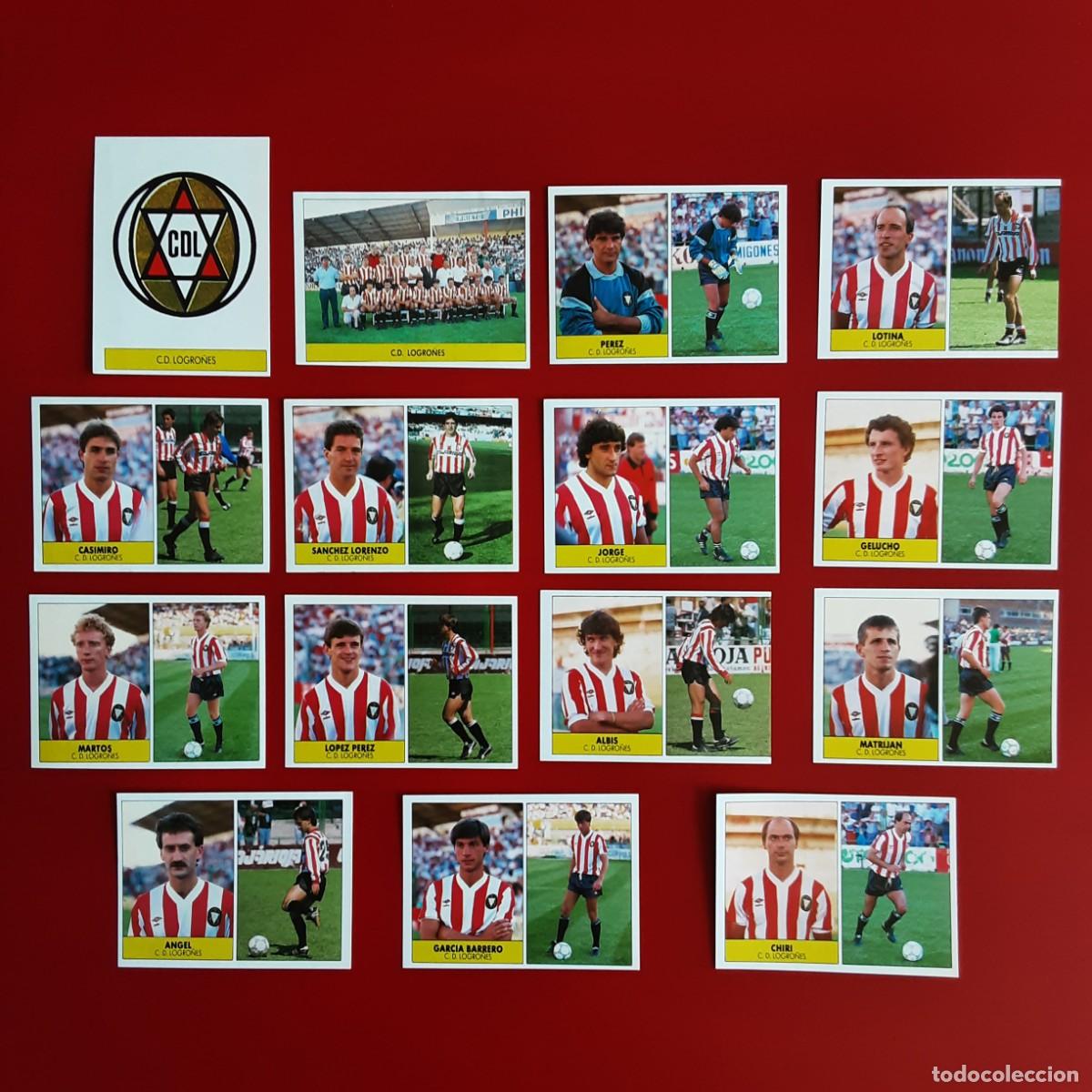 Cromos de f&uacute;tbol: EQUIPO COMPLETO LOGRO&Ntilde;ES EDITORIAL FESTIVAL 1987 1988 LIGA 87 88 NUNCA PEGADO