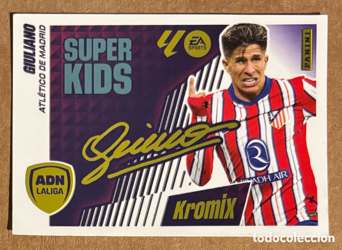 Cromos de f&uacute;tbol: GIULIANO (ATL&Eacute;TICO MADRID). CROMO KROMIX SUPER KIDS PANINI LA LIGA 2025/26. #K9.