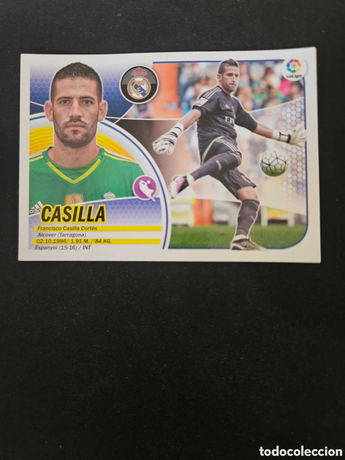 Cromos de f&uacute;tbol: CASILLA N&ordm; 2 REAL MADRID &ndash; LIGA ESTE 2016-17 PANINI