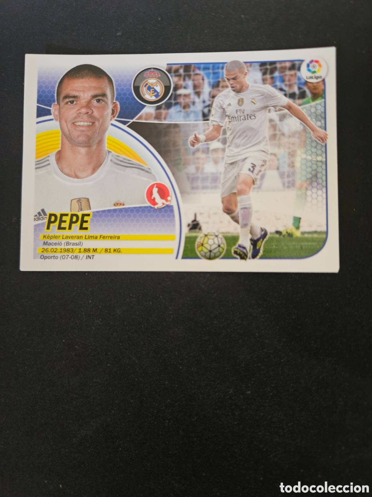 Cromos de f&uacute;tbol: PEPE N&ordm; 4 REAL MADRID &ndash; LIGA ESTE 2016-17 PANINI