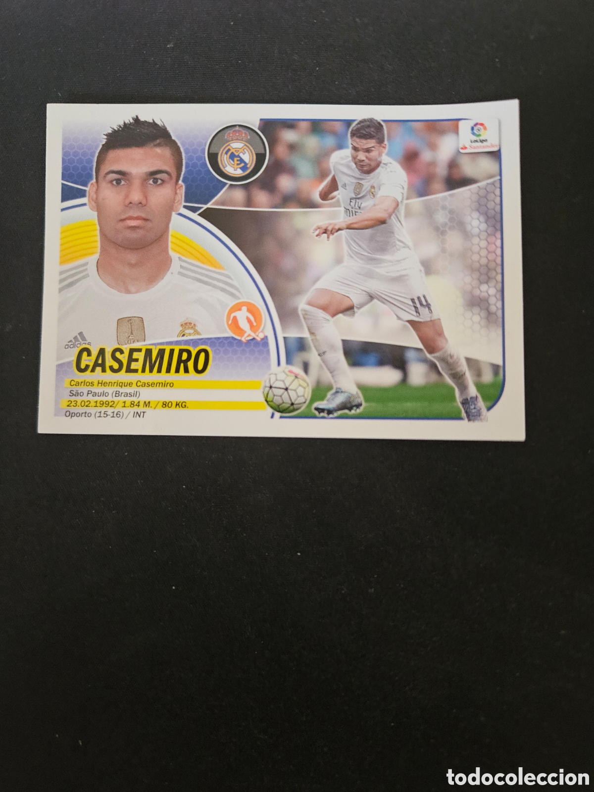 Cromos de f&uacute;tbol: CASEMIRO N&ordm; 8 REAL MADRID &ndash; LIGA ESTE 2016-17 PANINI