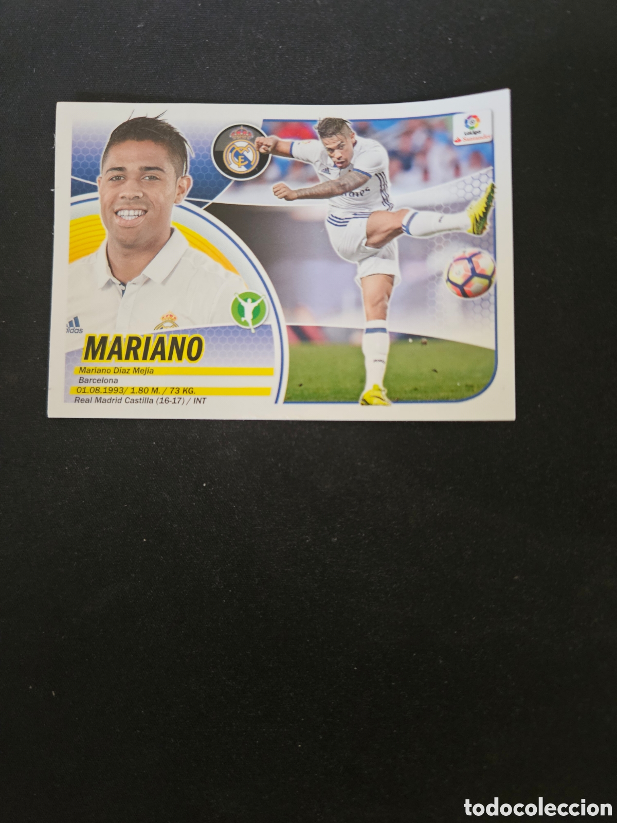 Cromos de f&uacute;tbol: MARIANO N&ordm; 13 BIS COLOCA REAL MADRID &ndash; LIGA ESTE 2016-17 PANINI
