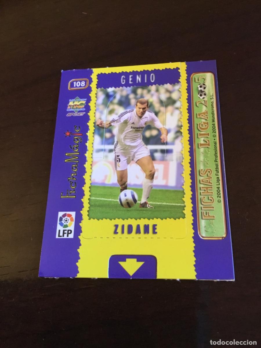 Cromos de f&uacute;tbol: #108 ZIDANE FICHAS MAGIC - REAL MADRID 2005 LAS FICHAS DE LA LIGA 05 MUNDICROMO
