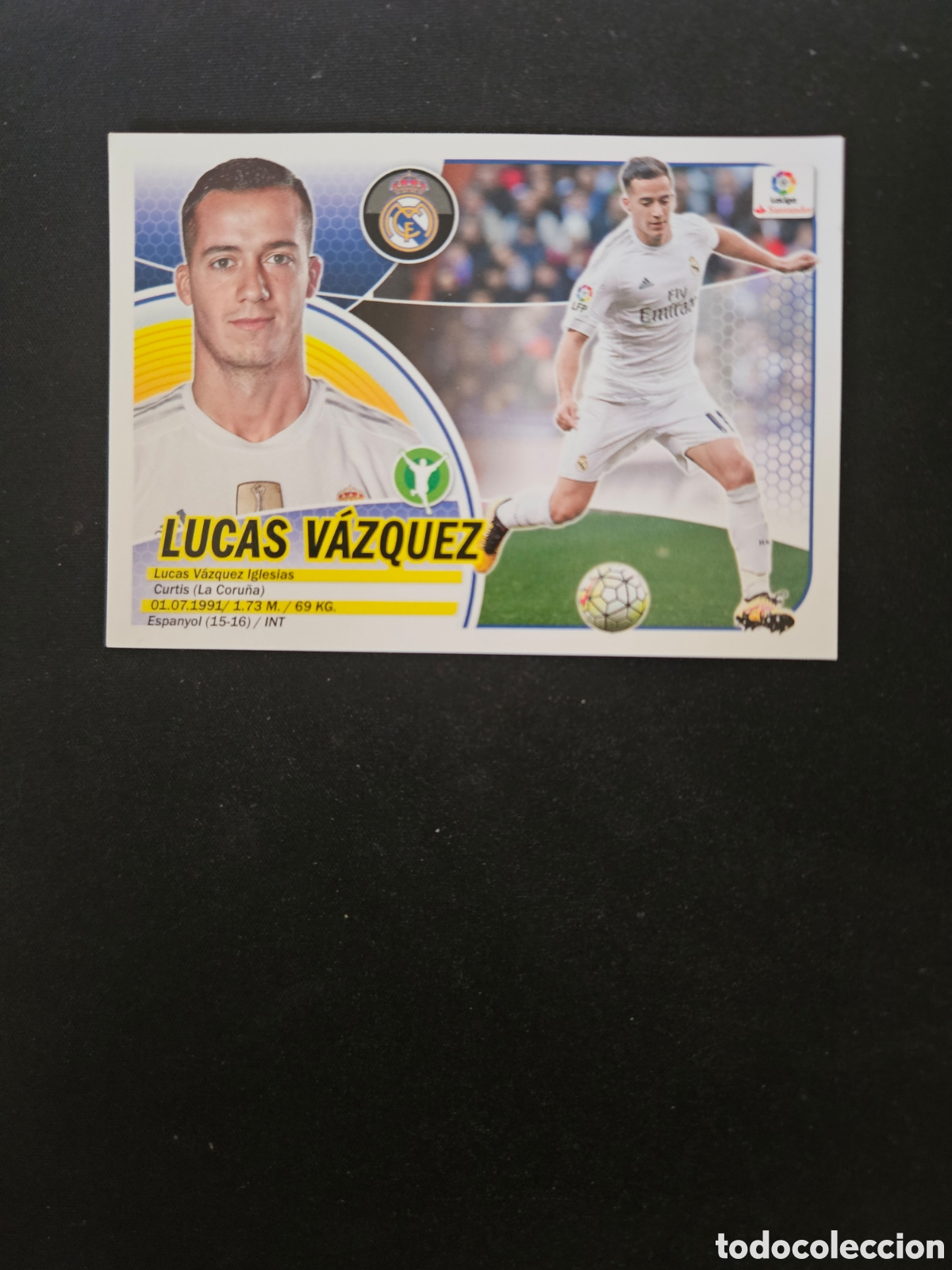 Cromos de f&uacute;tbol: LUCAS V&Aacute;ZQUEZ N&ordm; 14A REAL MADRID &ndash; LIGA ESTE 2016-17 PANINI