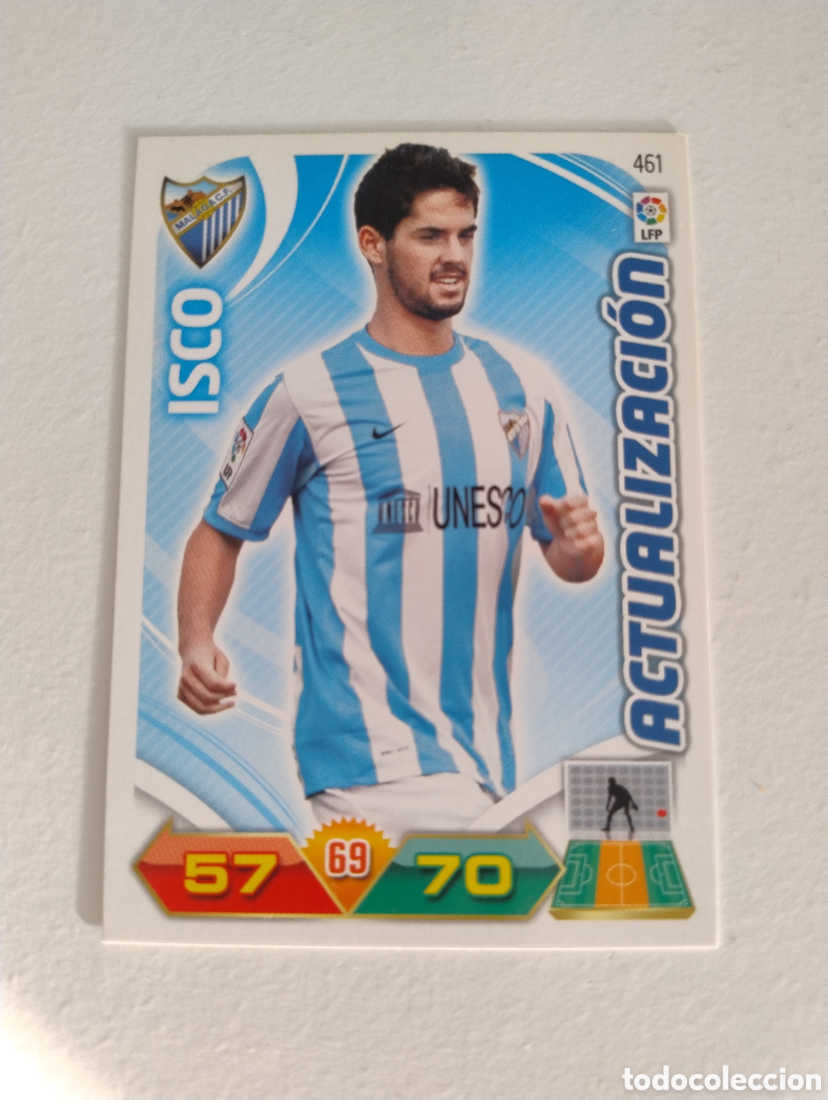 Cromos de f&uacute;tbol: 461 - Isco - M&aacute;laga - Adrenalyn XL Liga 2011 - 2012 Actualizaci&oacute;n
