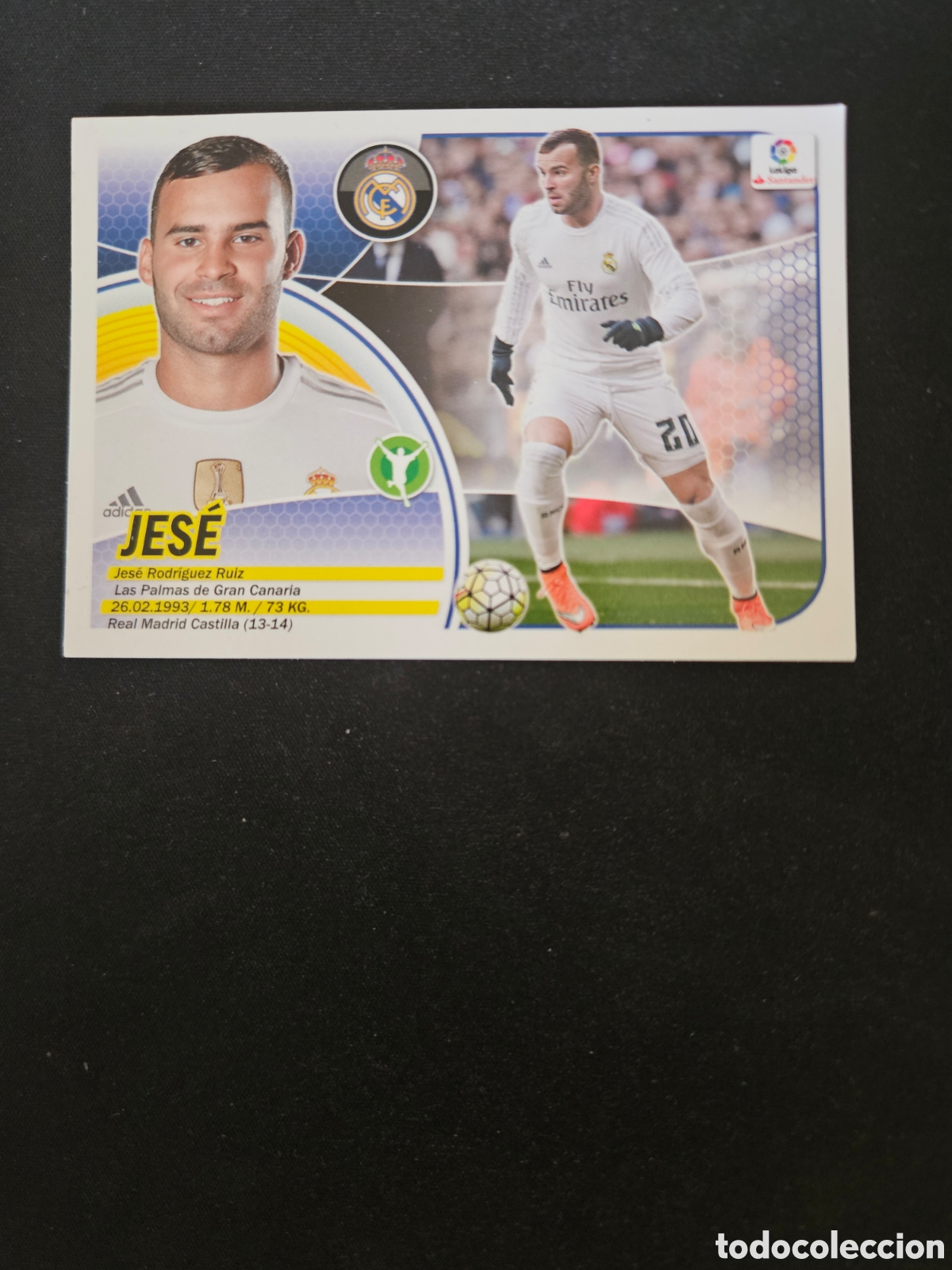 Cromos de f&uacute;tbol: JES&Eacute; N&ordm; 14B REAL MADRID &ndash; LIGA ESTE 2016-17 PANINI