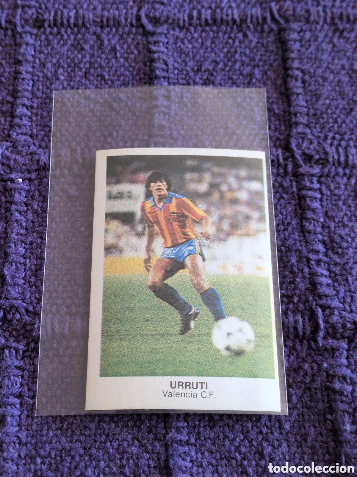 Figurine di Calcio: URRUTI VALENCIA CANO 1983 1984 CROMO FUTBOL LIGA 83 84 - SIN PEGAR - FICHAJE 22. NUEVO