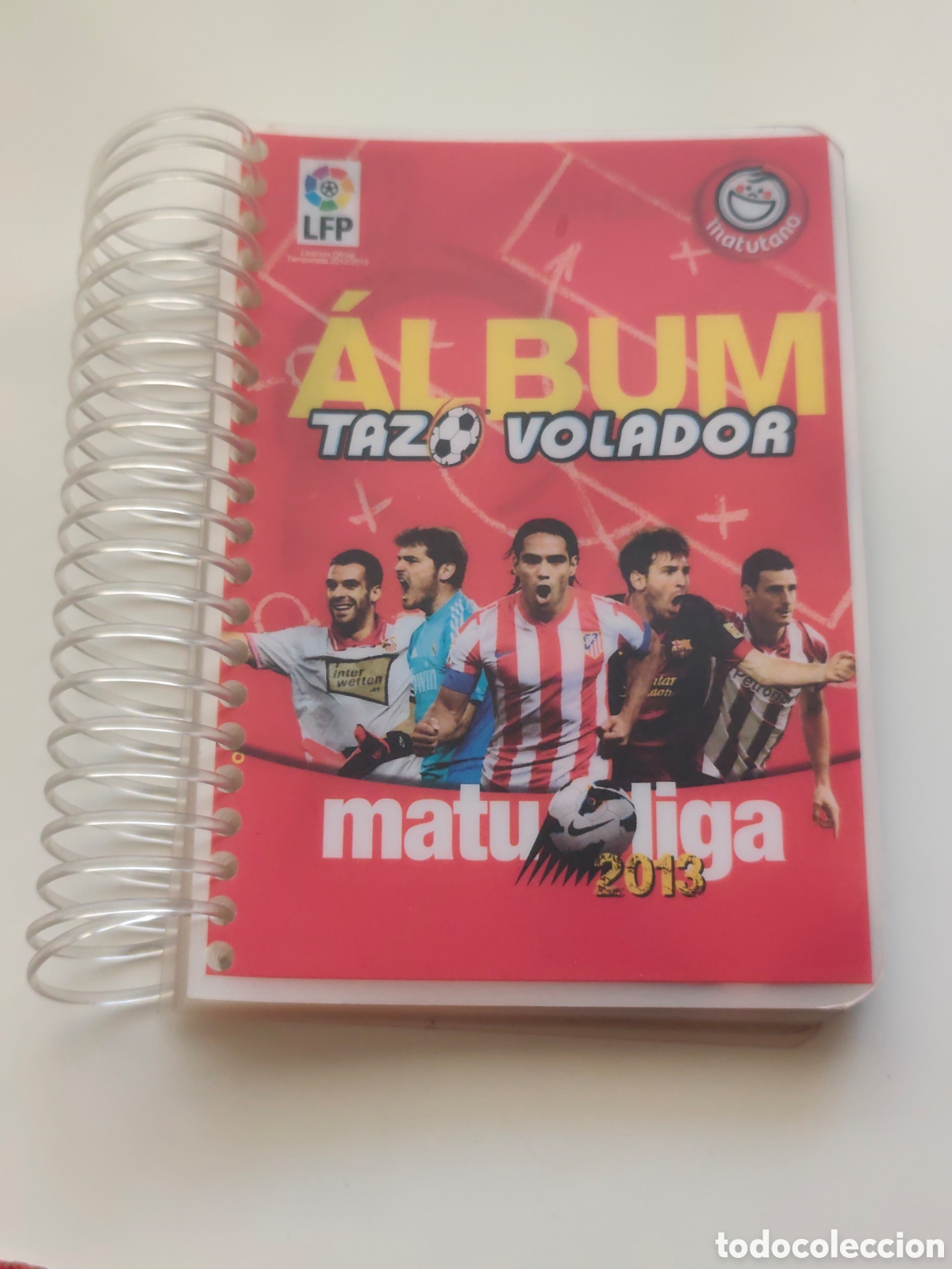 Fu&szlig;ball-Sticker: &Aacute;LBUM ARCHIVADOR VAC&Iacute;O NUEVO TAZO VOLADOR MATUTANO LIGA 2013