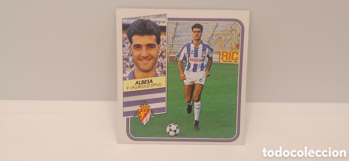 Cromos de f&uacute;tbol: ALBESA VALLADOLID EDICIONES ESTE 1989 1990 89 90 SIN PEGAR