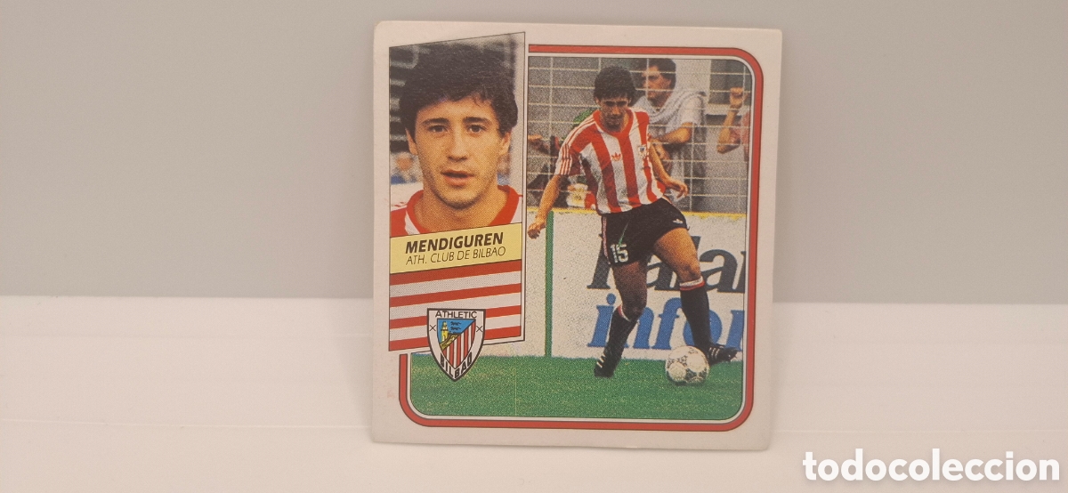 Fu&szlig;ball-Sticker: MENDIGUREN ATHLETIC DE BILBAO EDICIONES ESTE 1989 1990 89 90 SIN PEGAR