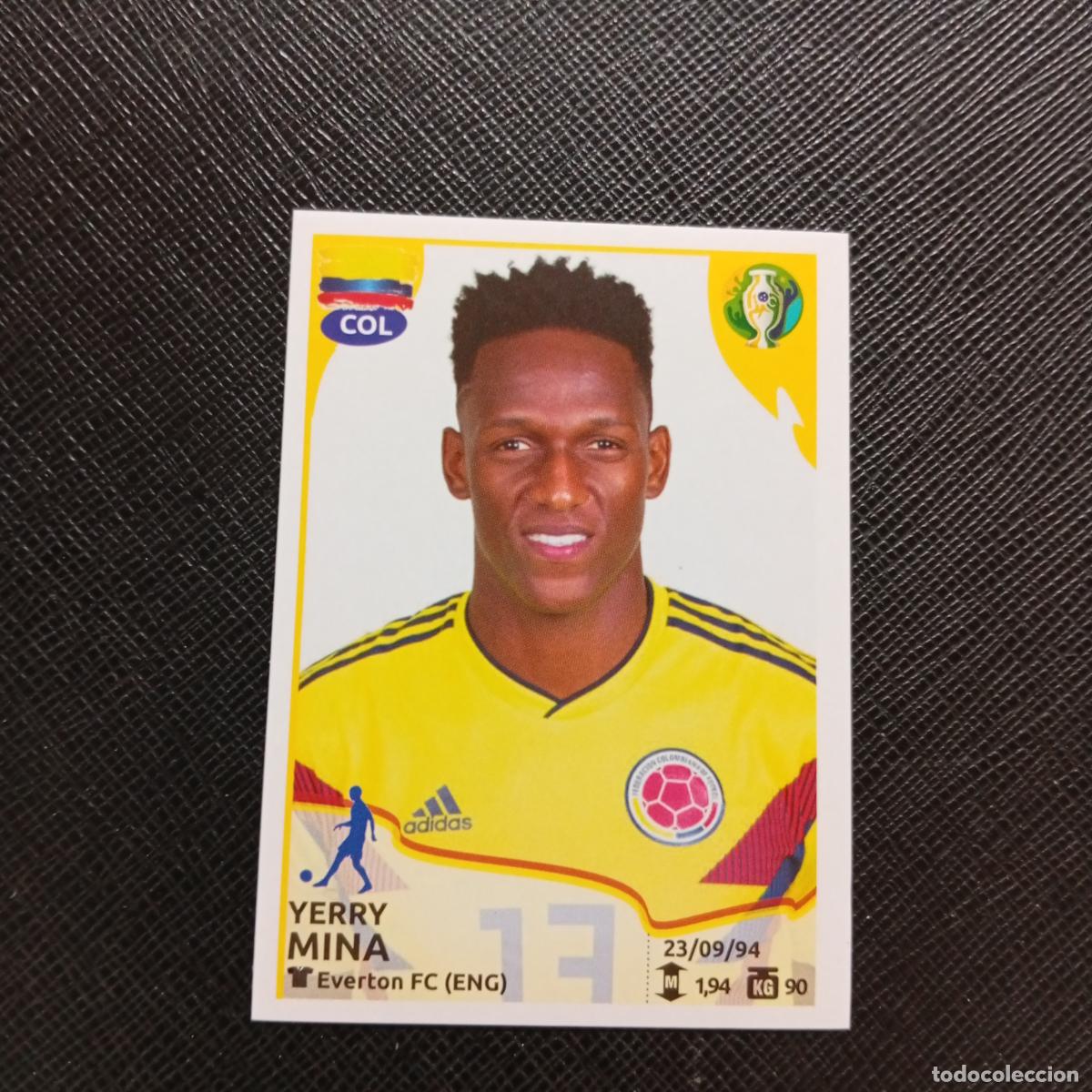 Fu&szlig;ball-Sticker: 158 YERRY MINA COLOMBIA PANINI COPA AMERICA BRASIL 2019 CROMO FUTBOL 19 - SIN PEGAR