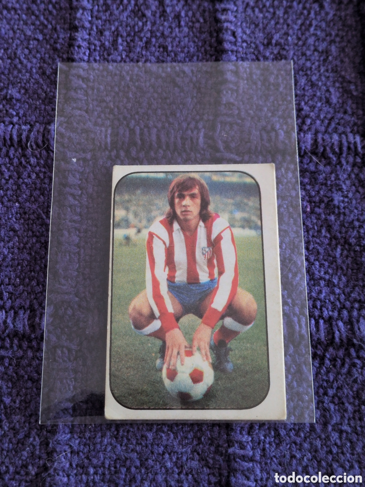 Fu&szlig;ball-Sticker: FRAG&Uuml;AS ATLETICO DE MADRID LIGA ESTE 1976 1977 76 77. NUNCA PEGADO