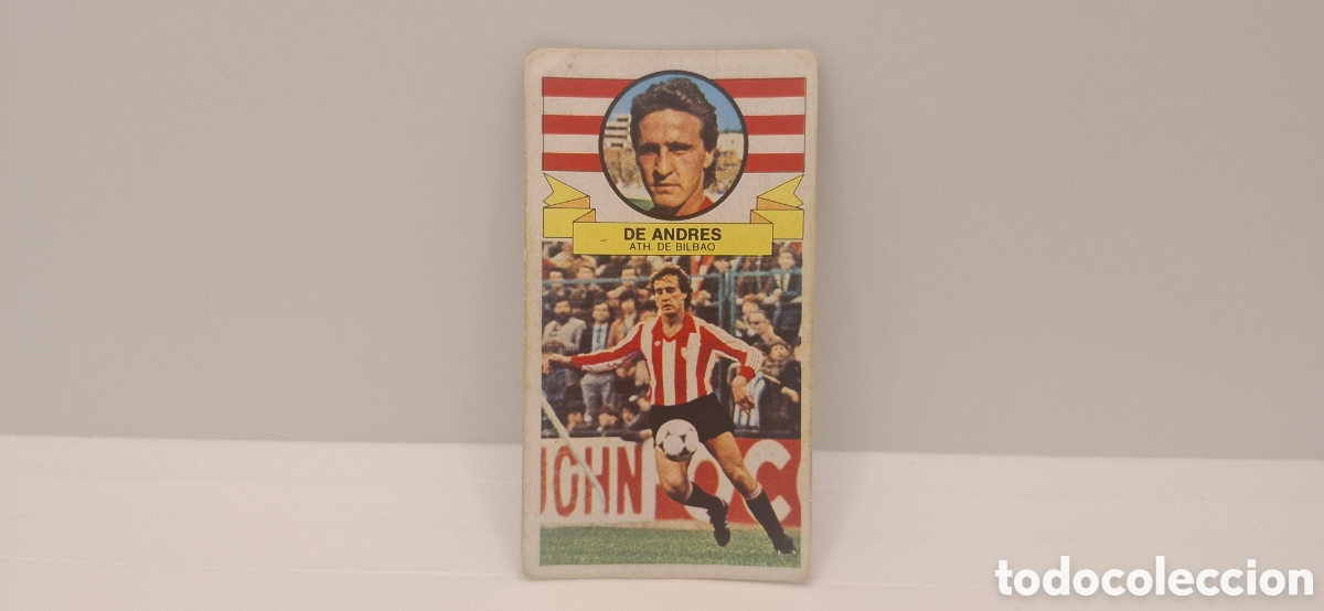 Cromos de f&uacute;tbol: DE ANDRES ATHLETIC DE BILBAO EDICIONES ESTE 1985 1986 85 86 SIN PEGAR