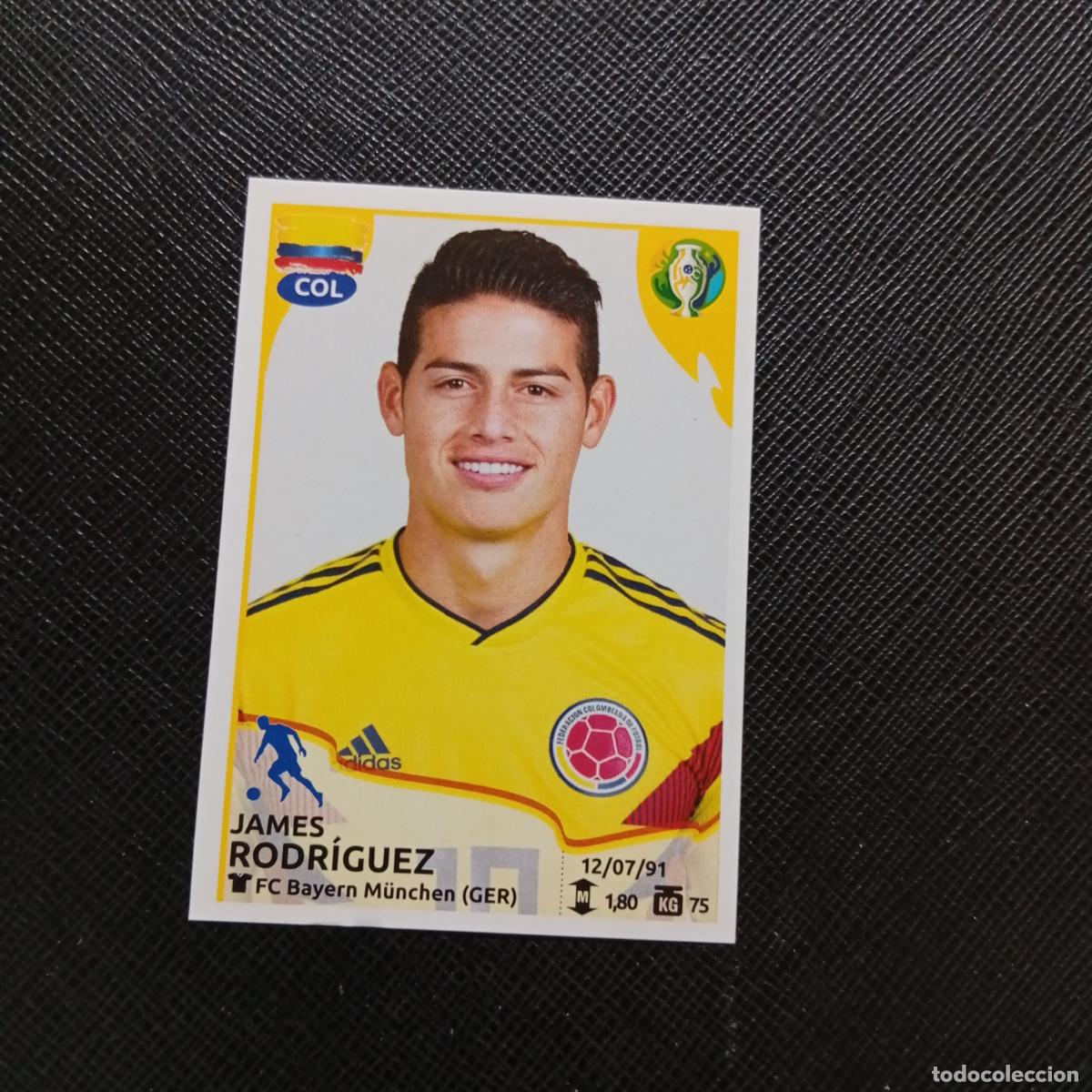 Cromos de f&uacute;tbol: 163 JAMES RODRIGUEZ COLOMBIA PANINI COPA AMERICA BRASIL 2019 CROMO FUTBOL 19 - SIN PEGAR
