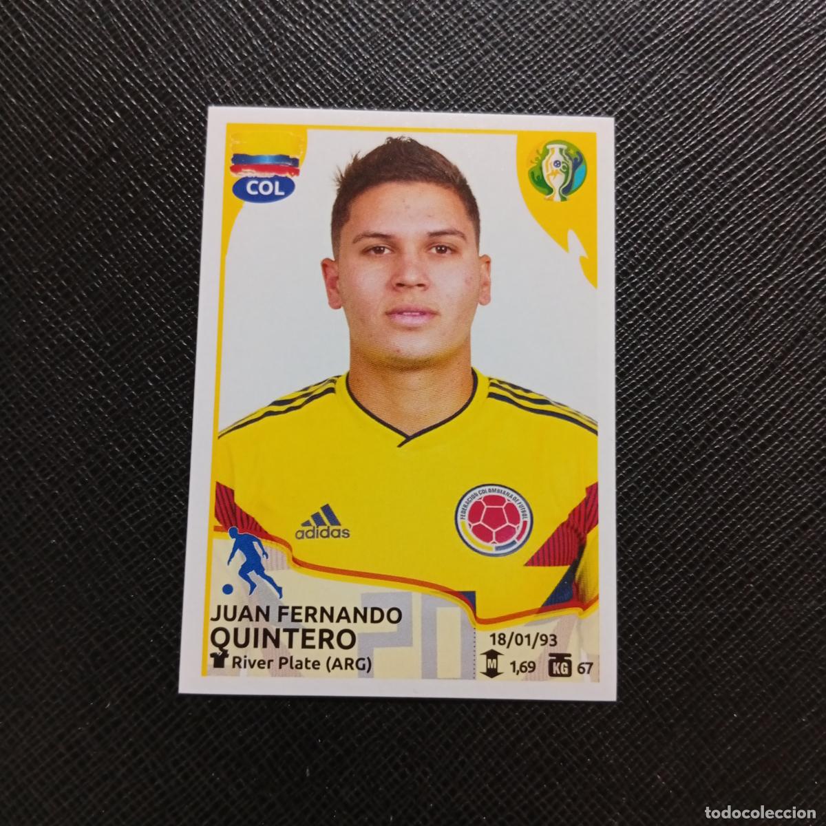 Cromos de f&uacute;tbol: 164 QUINTERO COLOMBIA PANINI COPA AMERICA BRASIL 2019 CROMO FUTBOL 19 - SIN PEGAR