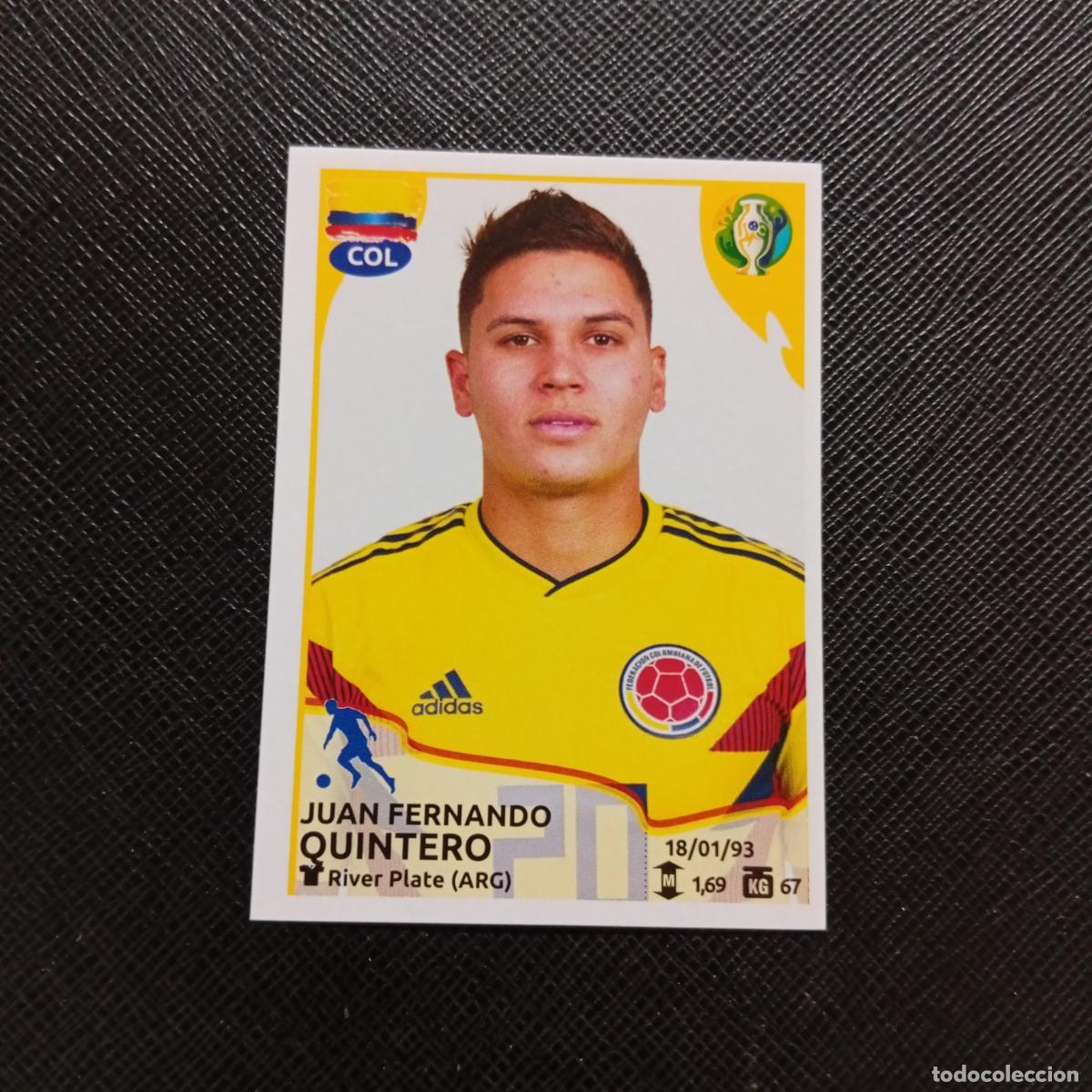 Cromos de f&uacute;tbol: 164 QUINTERO COLOMBIA PANINI COPA AMERICA BRASIL 2019 CROMO FUTBOL 19 - SIN PEGAR B