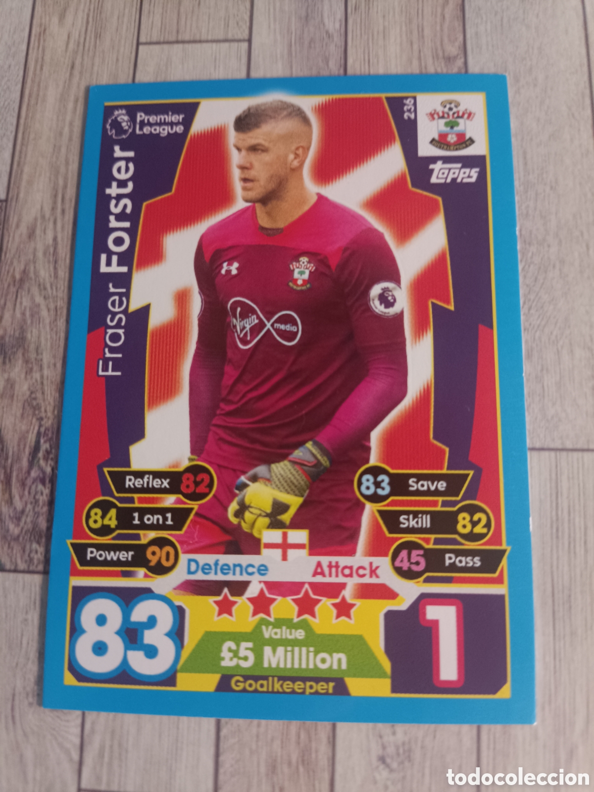 Cromos de f&uacute;tbol: 236 FOSTER SOUTHAMPTON MATCH ATTAX PREMIER LEAGUE 2017 2018 TOPPS 17 18