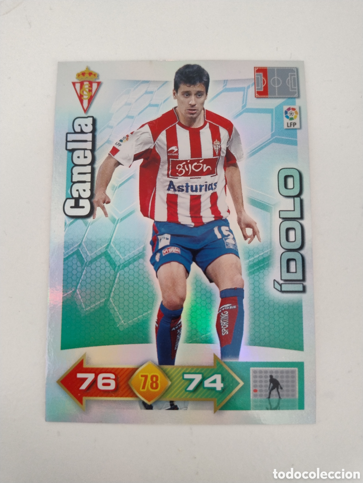 Cromos de f&uacute;tbol: Canella - Sporting de Gij&oacute;n - Adrenalyn XL Liga 2010 - 2011 Idolo