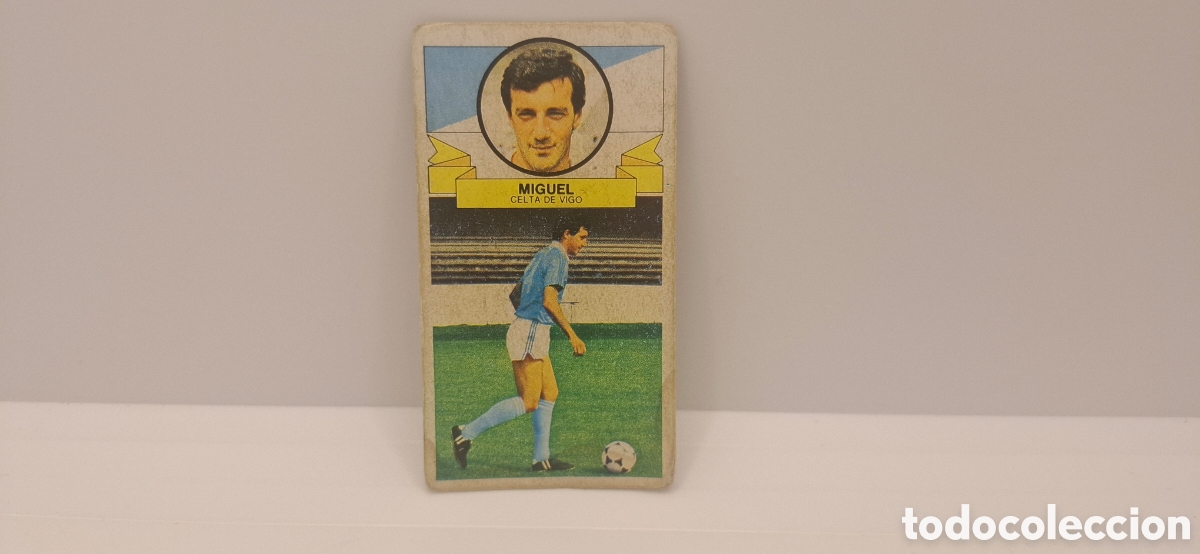 Cromos de f&uacute;tbol: MIGUEL CELTA DE VIGO EDICIONES ESTE 1985 1986 85 86 SIN PEGAR