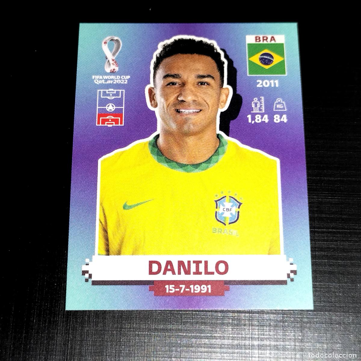 Cromos de f&uacute;tbol: BRA 6 DANILO BRASIL CROMOS STICKER MUNDIAL QTAR 22 2022 FIFA WORLD CUP PANINI