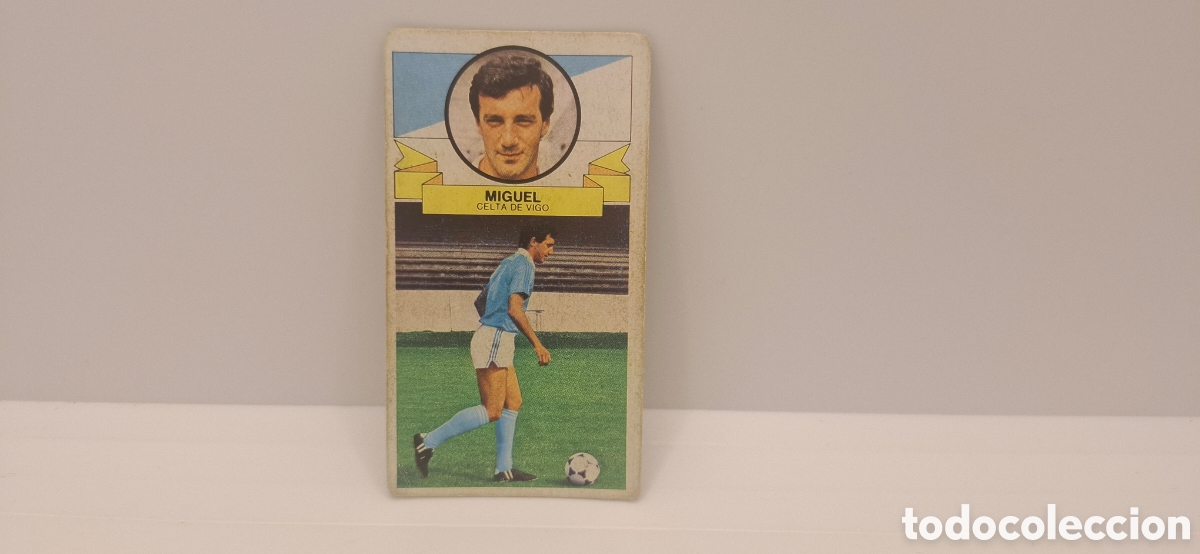 Cromos de f&uacute;tbol: MIGUEL CELTA DE VIGO EDICIONES ESTE 1985 1986 85 86 SIN PEGAR
