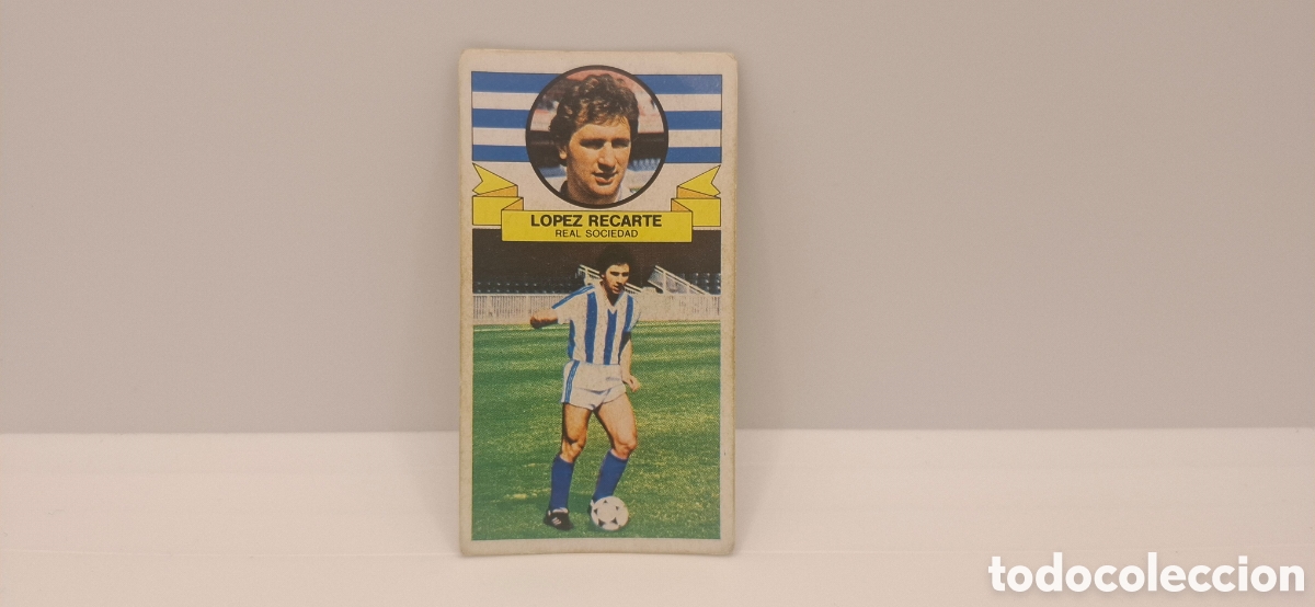 Cromos de f&uacute;tbol: LOPEZ RECARTE REAL SOCIEDAD EDICIONES ESTE 1985 1986 85 86 SIN PEGAR