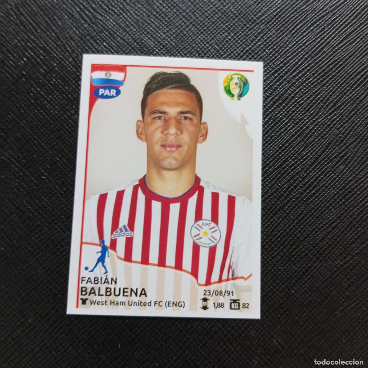 Football Stickers: 181 BALBUENA PARAGUAY PANINI COPA AMERICA BRASIL 2019 CROMO FUTBOL 19 - SIN PEGAR