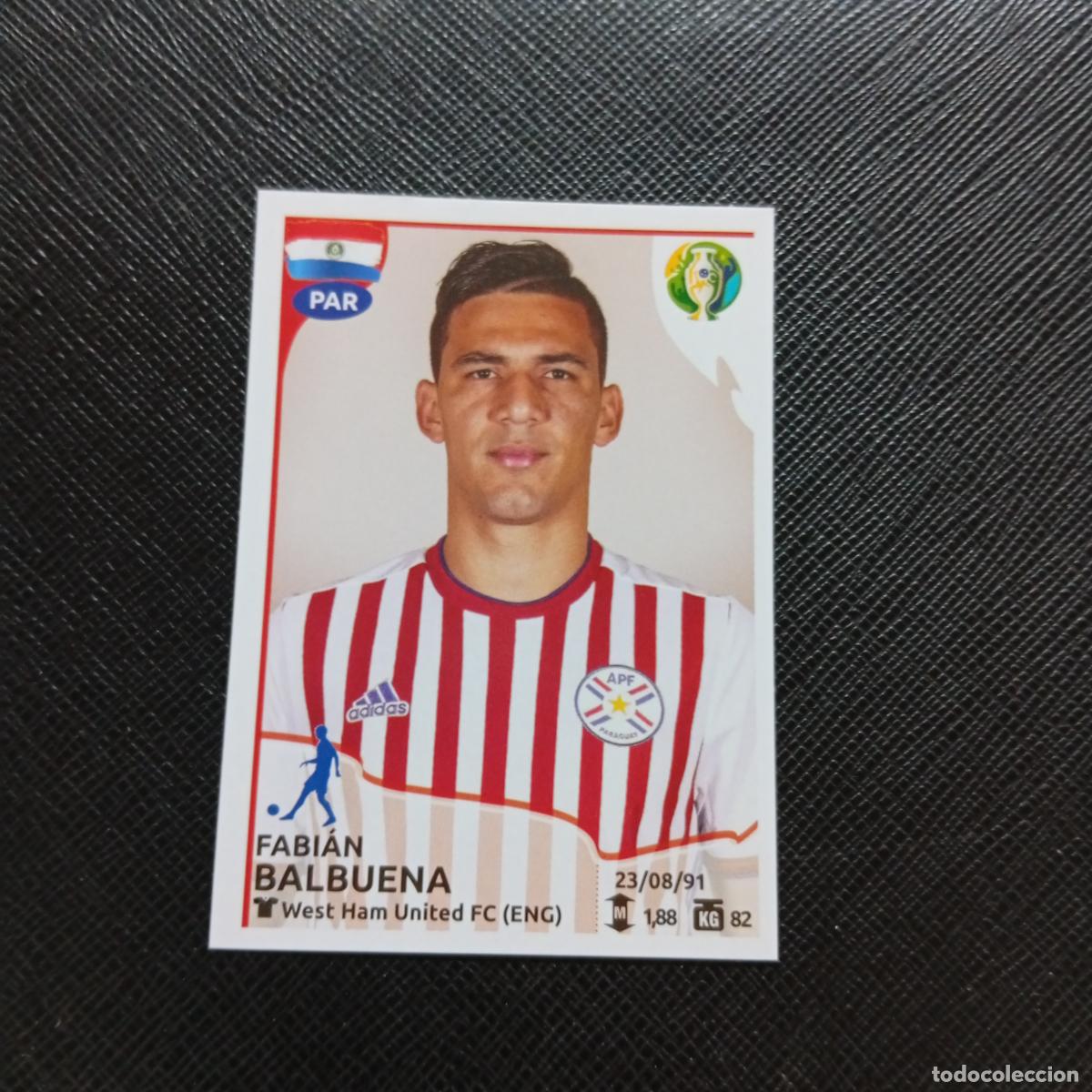 Football Stickers: 181 BALBUENA PARAGUAY PANINI COPA AMERICA BRASIL 2019 CROMO FUTBOL 19 - SIN PEGAR B