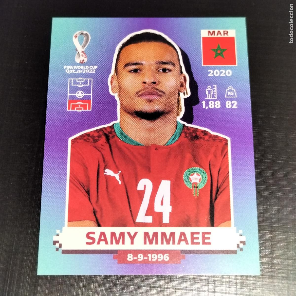 Football Stickers: MAR 8 SAMY MMAEE MARRUECOS CROMOS STICKER MUNDIAL QTAR 22 2022 FIFA WORLD CUP PANINI